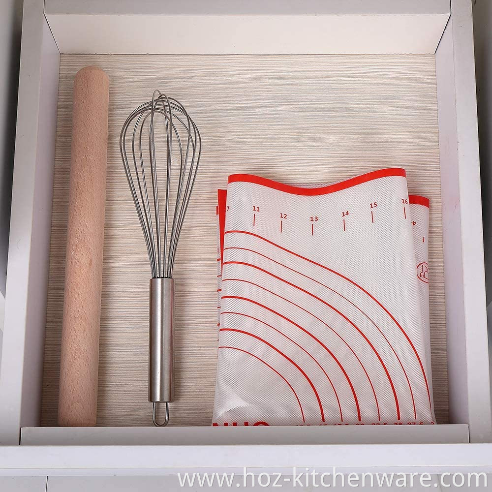 Silicone Pastry Baking Mat Non Stick Large Extra Thick with Measurements Baking Mat HOZ Kitchenware